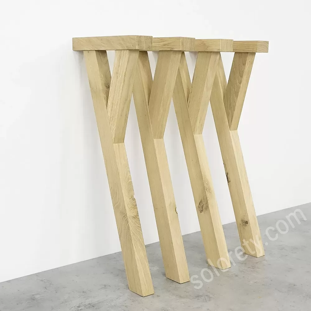 AKOLAFE 4 patas para muebles de madera de 20 cm, patas de mesa de madera de  roble, patas de muebles robustas, patas redondas de madera con placas de  montaje y tornillos, patas