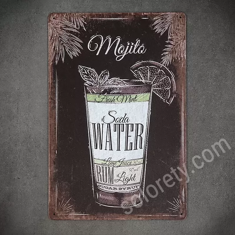 Tableau en verre - Mojito - Recette