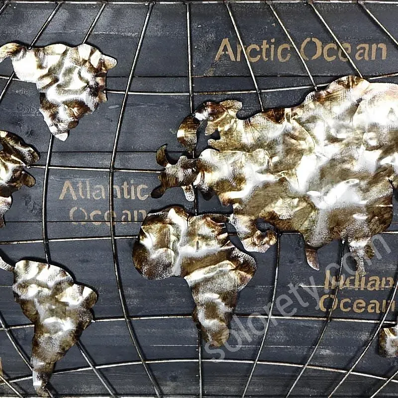 Cuadros Decorativos Mapamundi Mapa Mundial (120x60 Cm)